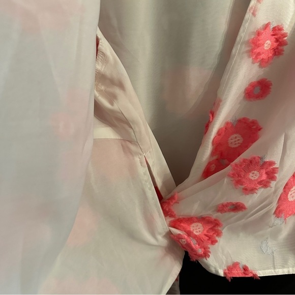 labelrail x Olivia & Alice wrap blouse. volume sleeves 🌸 | US size 14 - Picture 5 of 11